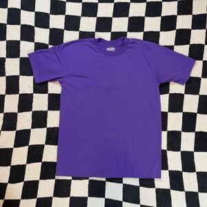 vintage hanes fifty-fifty single stitch purple blank made in usa size large